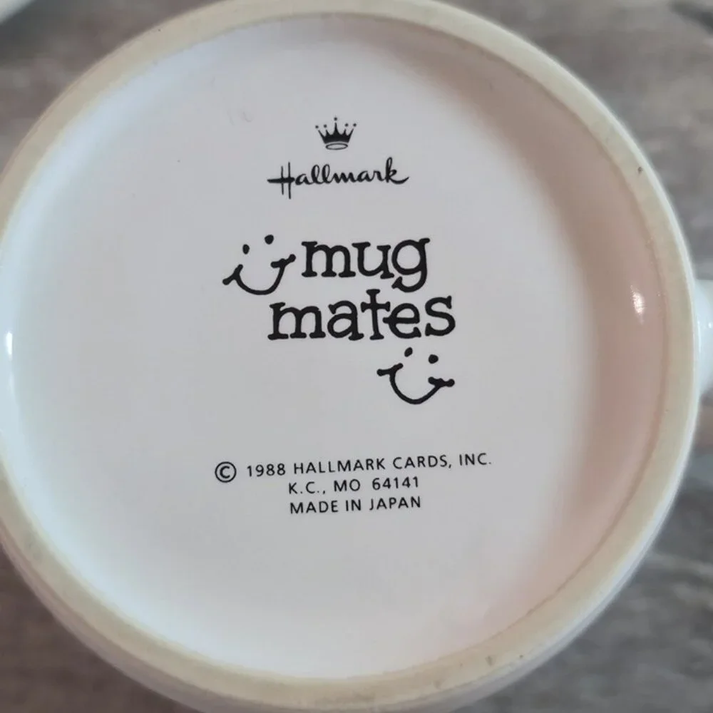 Hallmark Mug Mates 1988 “Love You Mom” Ceramic Mug w/ Lid Vintage Made in Japan - Picture 5 of 5